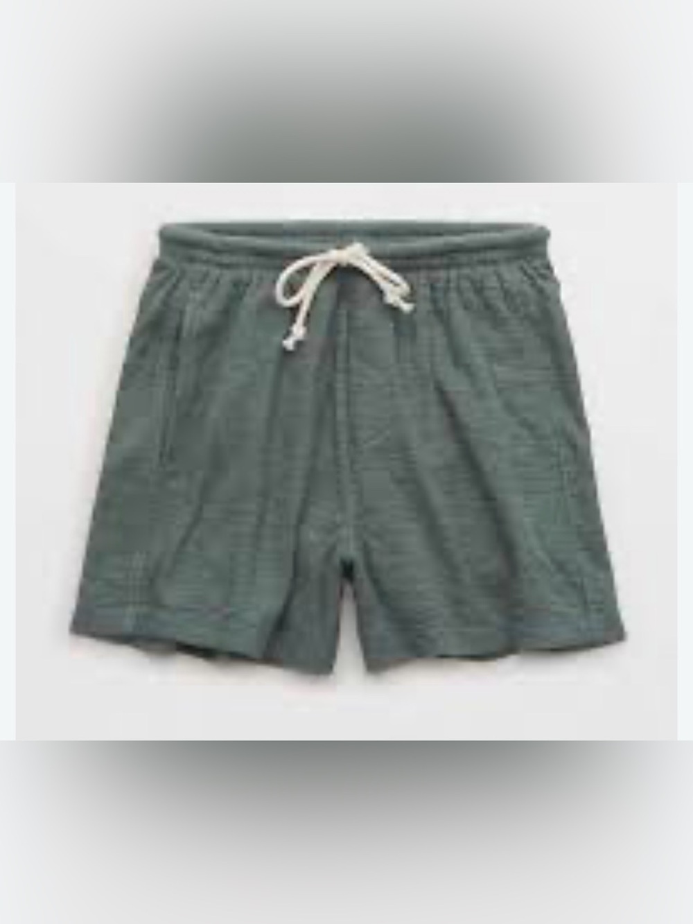 Aerie Loungewear Beach Heathered Green Shorts, Medium